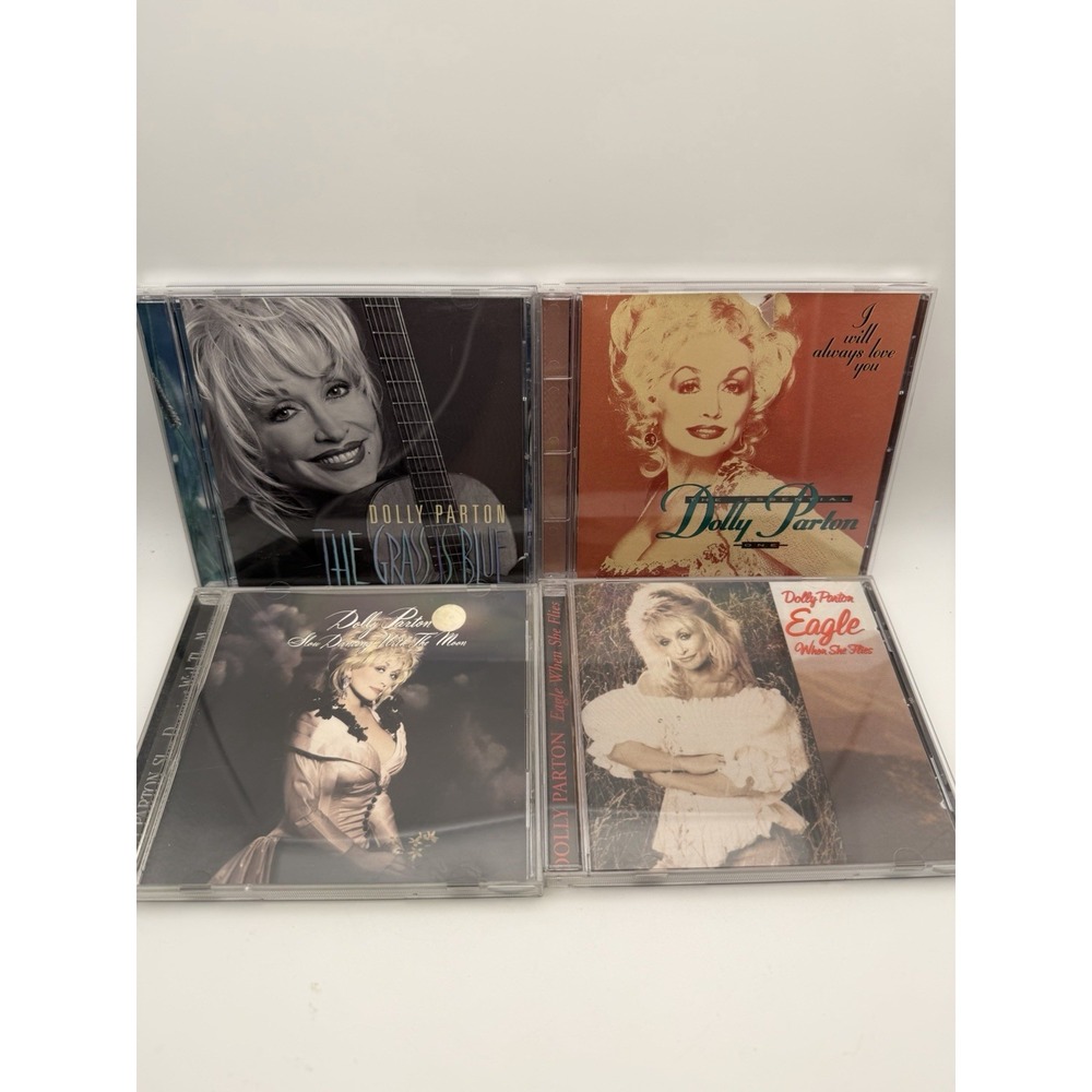 Dolly Parton Lot of 4 CD's The Grass Blue, Eagle When she Flies, Slow Dancing &